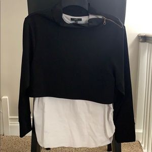 Mock neck blouse/shirt